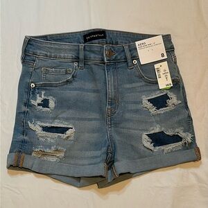 Aeropostale high rise midi shorts